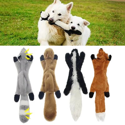 Large Plush Dog Chew Toy 45cm Squeakers Crinkle Durable Pet Play Toy