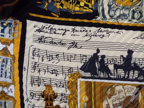 Hermès Paris Plisse Pleated Silk Scarf Book & Box NEW Black Salzburg 80 Hermes - Picture 15 of 24