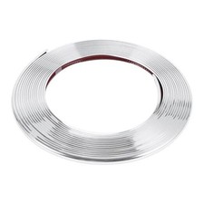 Universal Car Door Edge Guards C-Type Door Body Bumper Chrome Silver Tone