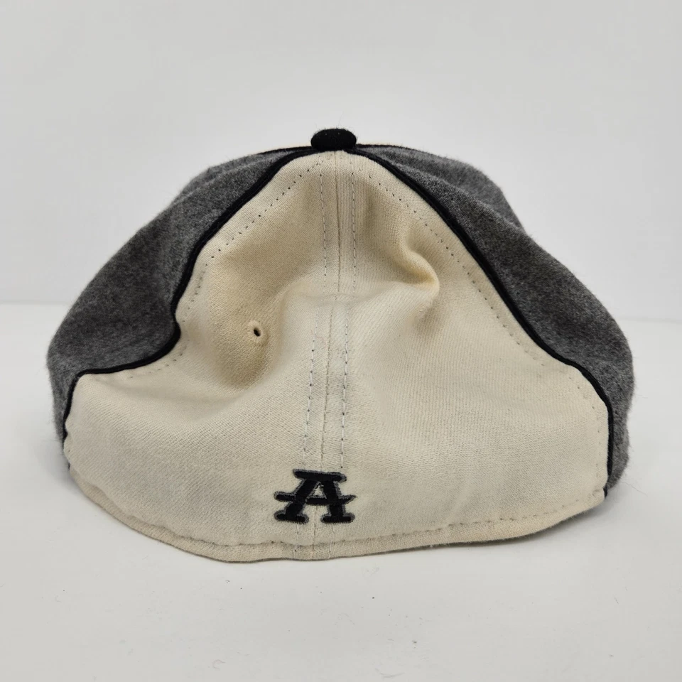 Sombrero Atlanta Negro Galletas Para Hombres 7 1/4 Ligas Negras Béisbol Lana Ajustado Foto 4 de 4