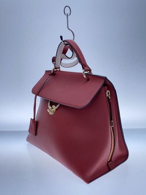 フェラガモ 美品 ジェットセット 2way トートバッグ ハンドバッグ レザー Salvatore Ferragamo Handbag Jet Set 2 Way Leather Red Solid