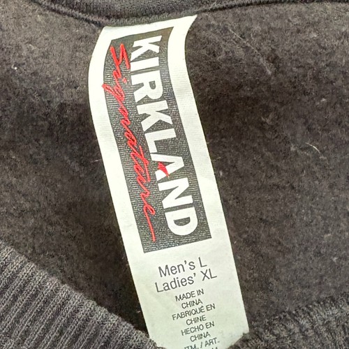 Kirkland komplett schwarz Rundhalsausschnitt Sweatshirt Herren Größe Large Marke Costco - Bild 4 von 5