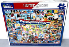 White Mountain United States of America Jigsaw Puzzle 1000 Pc Larger Pcs 24 x 30
