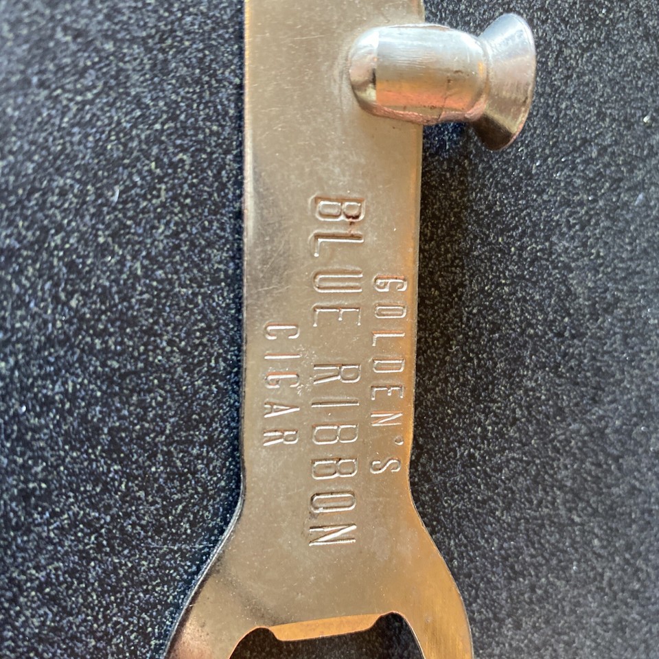 Vintage Advertising Cigar Tool Golden’s Blue Ribbon Cigar AJ Golden