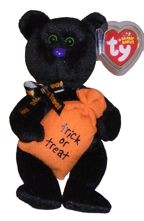 Ty Beanie Baby - TRICKSTER the Halloween Bear (8 Inch) MWMTs
