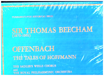 Sir Thomas Beecham Offenbach Tales Hoffmann 3 LP Record Set Sadler's Wells NEW