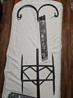 String Light Poles for Outside, 2 Pack 6FT Metal Poles for Outdoor String Lights