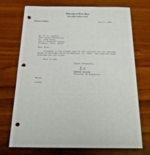 Ed Moose Krause Basketball HOF Signed 1913-92 Notre Dame Legendary Player Coach