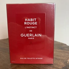 Guerlain HABIT ROUGE L'Instinct EDT INTENSE Men's 3.3oz/100ml NEW & SEALED