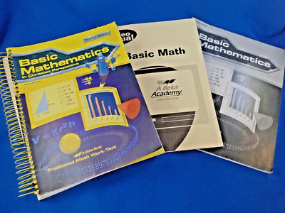 HOMESCHOOL 3 PC-ABeka BASIC MATHEMATICS TEACHER EDITION/TEST&QUIZ KEY/VID MANUAL