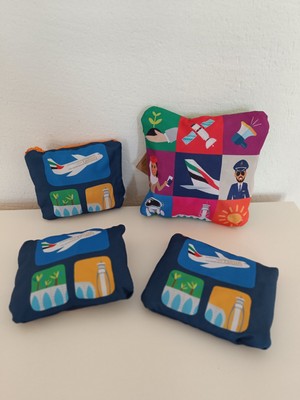 Emirates Airlines Fly with Me 4-tlg. SET 3 x Backpack + 1 x Duffle Bag. NEU