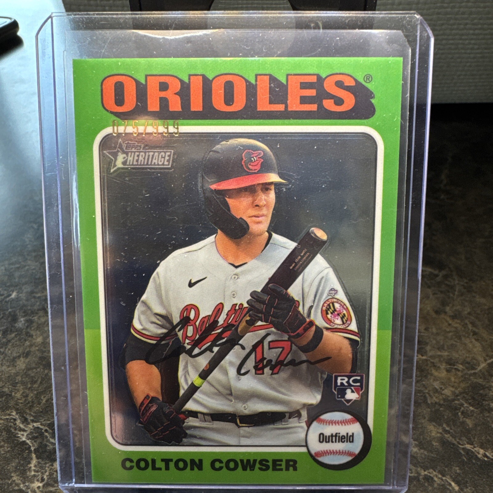 2024 Topps Heritage - Chrome #388 Colton Cowser /999 (RC)