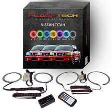 RGB Multi Color Bluetooth LED Halo kit for 2004-2014 Nissan Titan Headlights