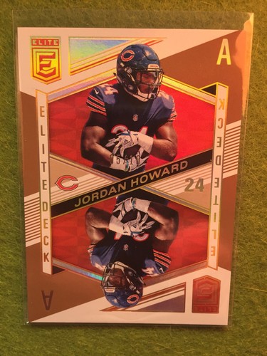 JORDAN HOWARD Gold PRIZM 2018 GOLD REFRACTOR SSP Elite Deck #8 Bears #/10 SP - Picture 5 of 12