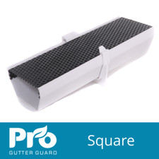 Square 114mm - Pro Gutter Guard (SAMPLE) - UK Guttering Leaf  Guard Cover