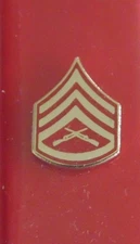 USMC US MARINE CORPS E-6 STAFF SERGEANT NECKTIE TIE TAC LAPEL SWEETHEART PIN