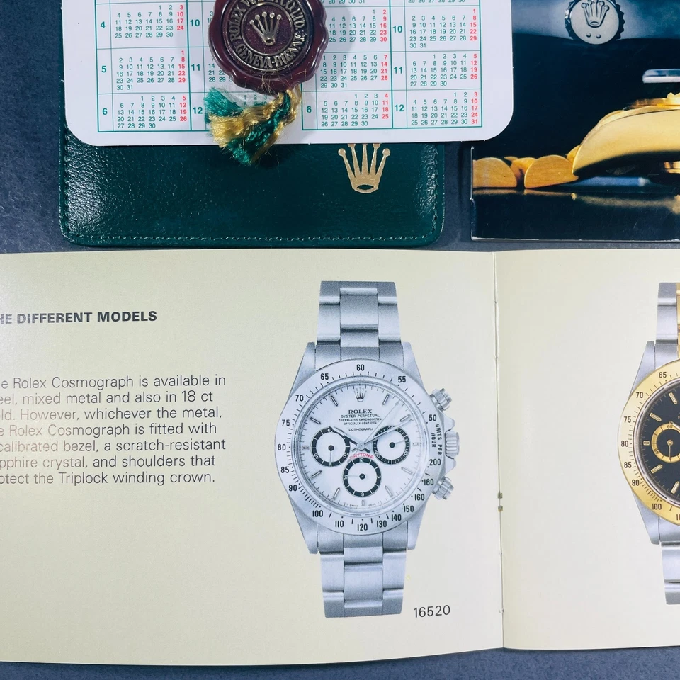 Rolex Daytona Booklet SET 1988 / ENG per ref. 16520 16523 16528 - Immagine 4 di 4