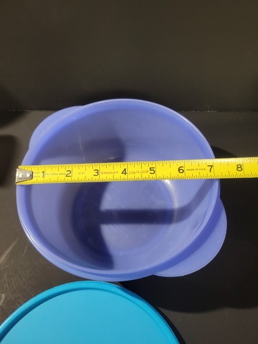 Tupperware 2641 CrystalWave 6 1/4 Cup Microwave Container w/ 2649 Vented Lid - Imagen 9 de 10