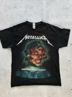 Metallica WorldWired Tour Shirt L Black Hardwired To Self-Destruct 2017 Tee