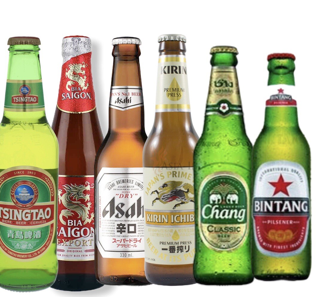 Asia Cerveza Paquete Chang Ashai Bintang Kirin Ichiban Tsingtao Saigon, Teste