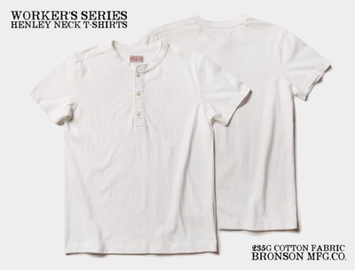 Bronson Mens Vintage Henley Shirt 