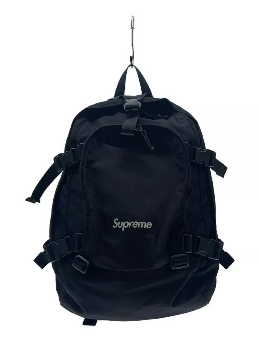Supreme Sac à Dos 19aw Sac à Dos Nylon Noir Solide Occasion