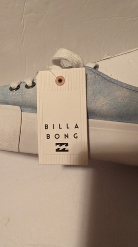 Billabong Fashion Sneakers Women Size 8 Blue Cloud Fabric Rubber White Tips - Picture 7 of 10