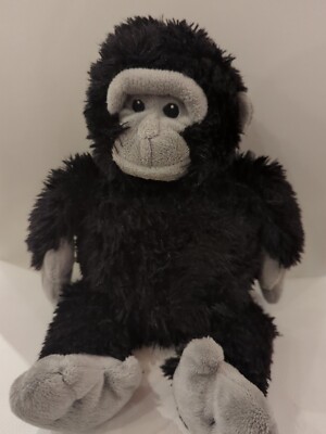 John Lewis schwarz 13'' Monkey Ape Mikrowelle Warmie