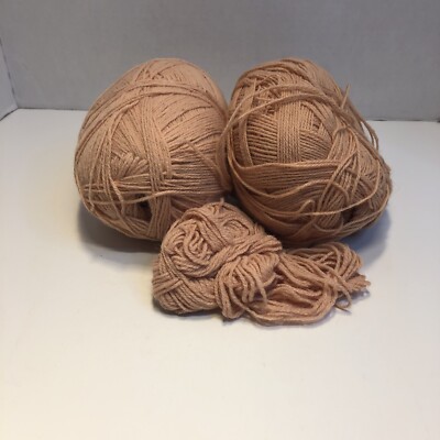 10 Ounces Light Dusty Salmon Sports Weight Yarn 100% Acrylic