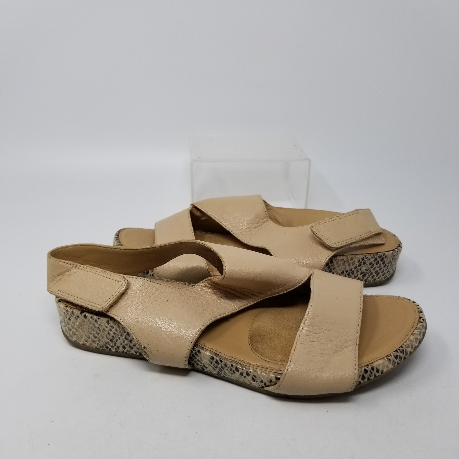Naturalizer N5 Contour Sandal Women Size 8 W Beige Leather Slip On Slides |  eBay