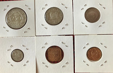 Suriname - 1 + 5 + 10 + 25 + 100 + 250 Cents 1970-1989 UNC - KMS Set