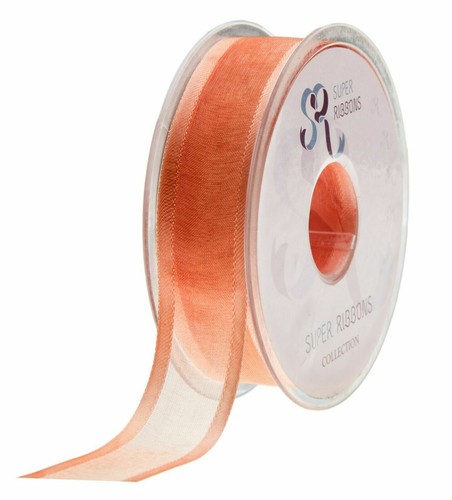 Satin Edge Organza Ribbon~Double Faced~Various Widths, Colours~PER METER - Picture 21 of 26