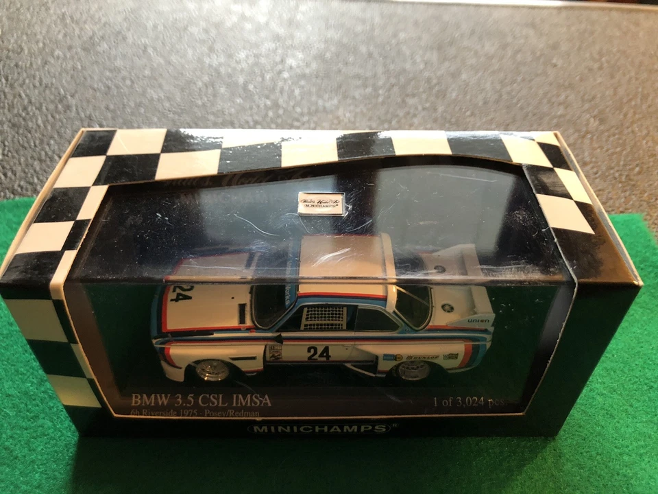 1/43 MINICHAMPS BMW 3.5 CSL IMSA RIVERSIDE GANADOR DEL SEXTO LUGAR #24 Posey/Redman Foto 2 de 4