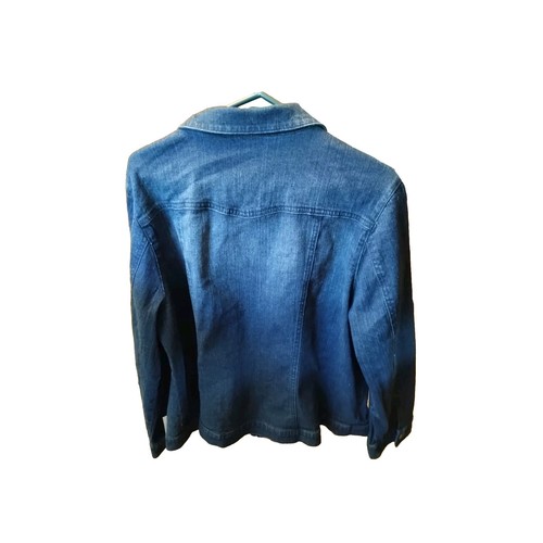 GITANO Size 20W Classic DENIM Jean / Trucker-Style JACKET + Mirrors & Studs - Picture 5 of 6