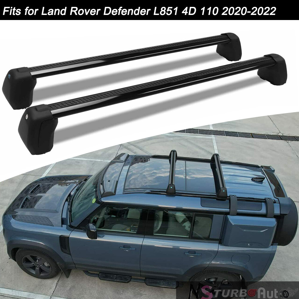 Lockable Crossbars For Land Rover Defender 110 2020-2023 - Aluminum Roof Rack Rails Luggage Carrier