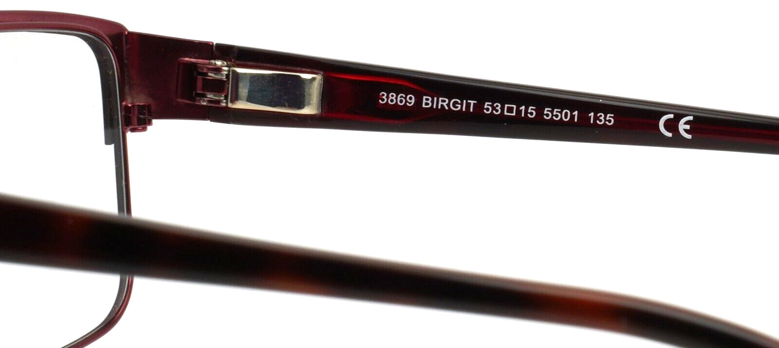 SKAGA 3869 BIRGIT 5501 Black Womens Rectangle Full Rim Eyeglasses 53-15-135 B:35