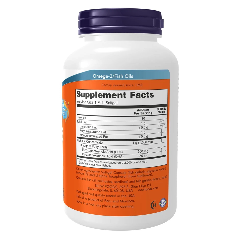 NOW FOODS Ultra Omega-3 Gelatina de Pescado 180 Cápsulas Blandas de Pescado Foto 2 de 4