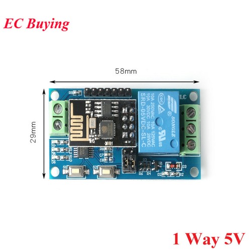 Esp8266 Esp-01 5v 12v 1 2 4 Way Wifi Relay Module Things Smart Home DIY Control - Picture 2 of 18