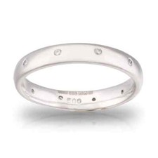 Palladium Diamond Set Full Eternity/Wedding Band Ring