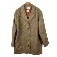 Spiegel Elements Wool Blend Micro Chevron Coat With Front Pockets