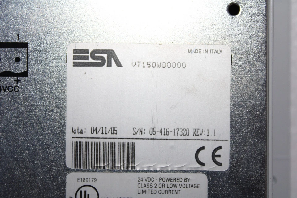 ESA VT150W00000 HMI TASTATUR PANEL LCD TEXT DISPLAY 24 VDC VT 150W - Bild 4 von 4