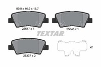 Textar 2564701 Bremsbelagsatz, Scheibenbremse FüR Hyundai,Kia,Ssangyong