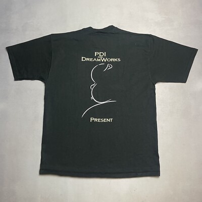 Vintage Shrek Dreamworks Pdi Animation Crew T Shirt Hitchcock parody 