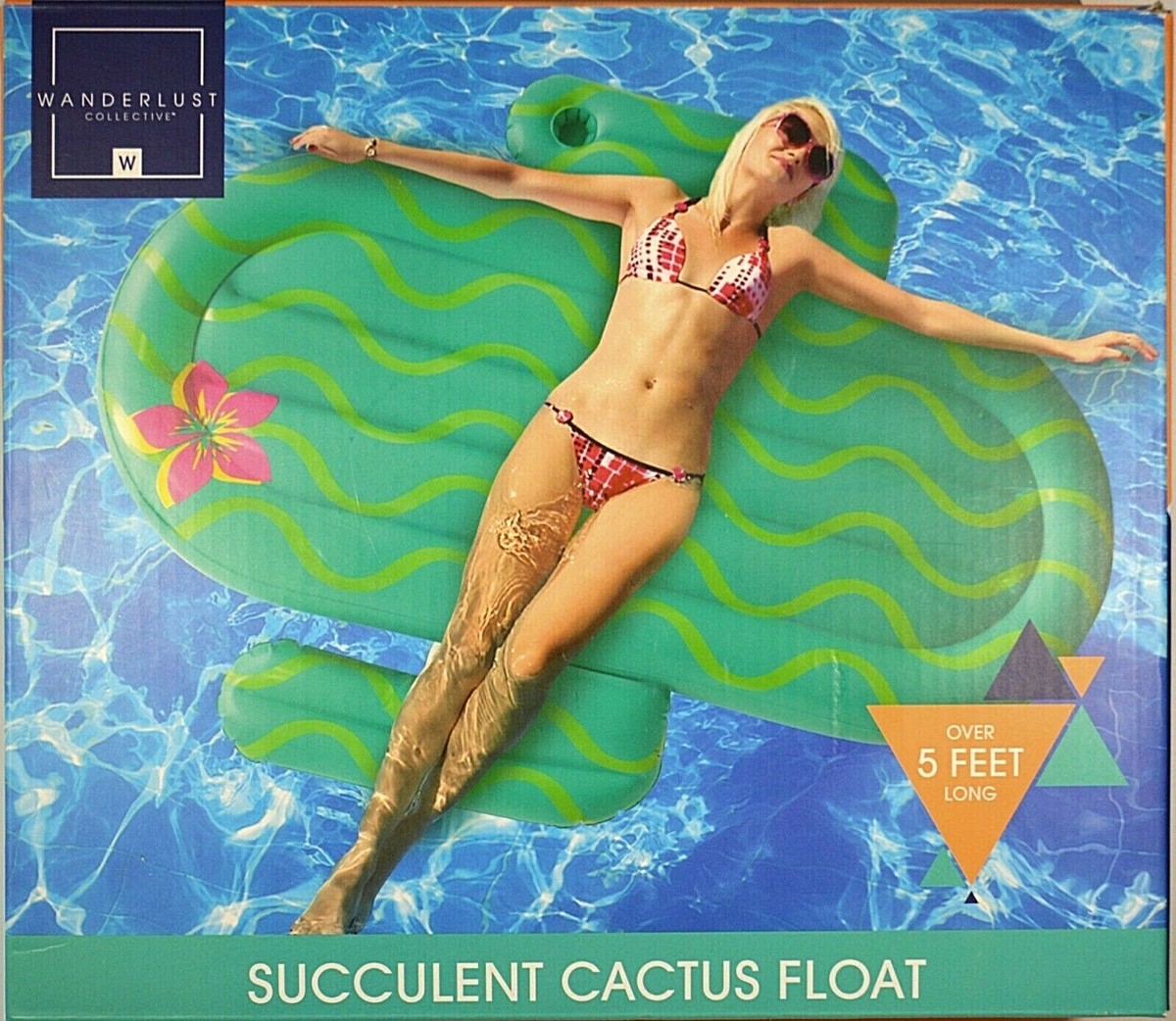 Wanderlust Collective Inflatable 'Succulent Cactus Float' 5+ Feet Long