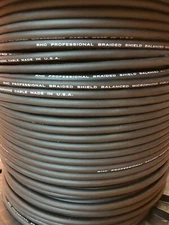 Rapco Horizon MIC5.K - 20GA Balanced Microphone Cable - 500ft Spool (USA Made)