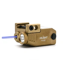 HiLight PS5B2 TAN UPGRADED 500 Lumen Flashlight with Blue Laser Beam for Handgun
