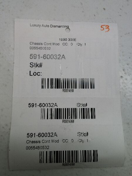 1988-93 Mercedes-Benz 190E 300E - Cruise Control Module - 0055450532 ...