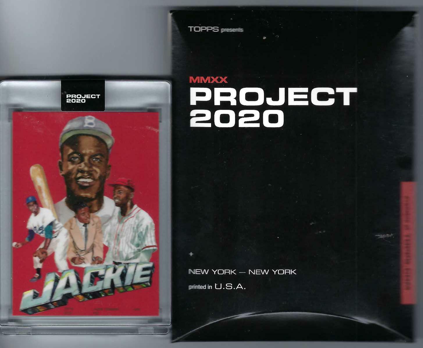 Topps PROJECT 2020 Card 321 - 1952 Jackie Robinson by Rochester (w/Box)IN HAND