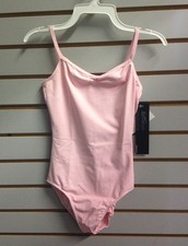 So Danca D-374ME Girls Size 4-6 Small Light Pink Cami Leotard w/ Pinched Front