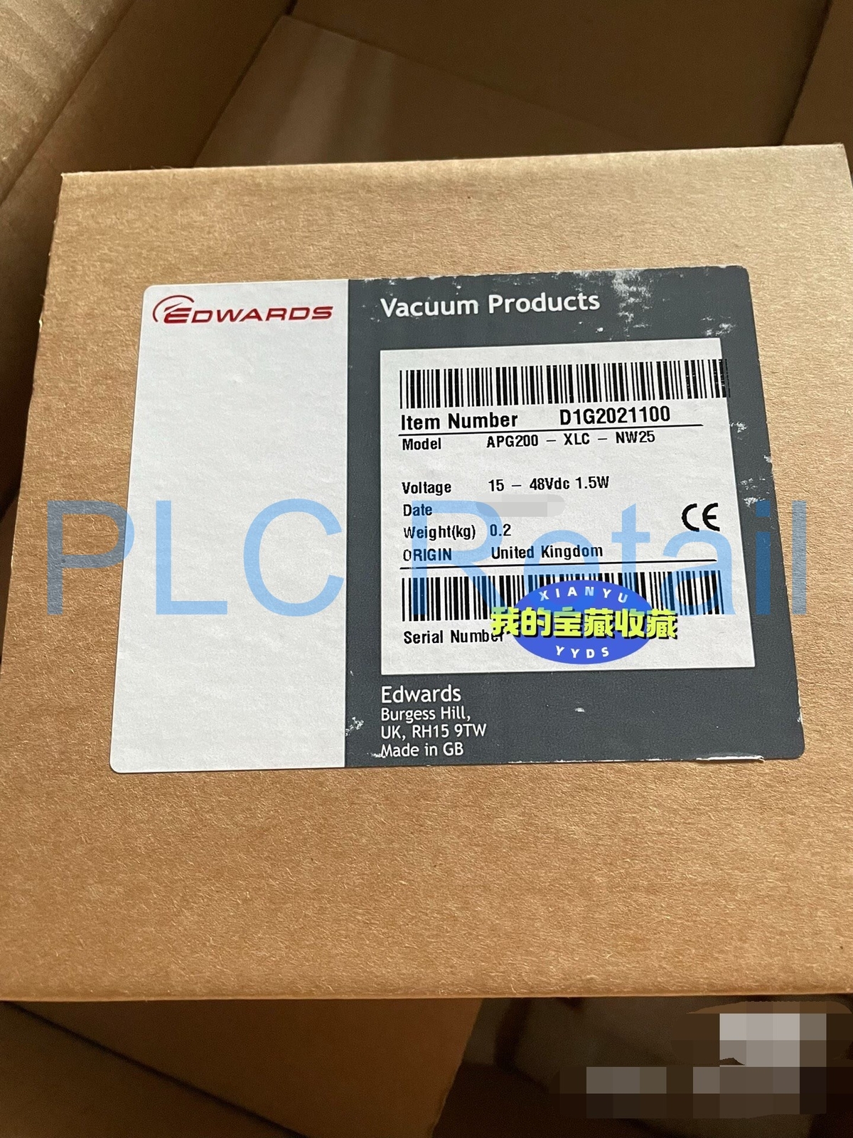 NEW EDWARDS Vacuum gauge APG200-XLC-NW25 Fast transportation
